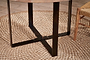 Fia Mango Wood Round Dining Table-nkuku