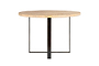 Fia Mango Wood Round Dining Table-nkuku