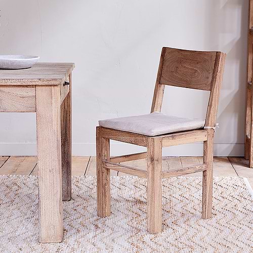 Fioni Reclaimed Wood Dining Chair - Natural-nkuku