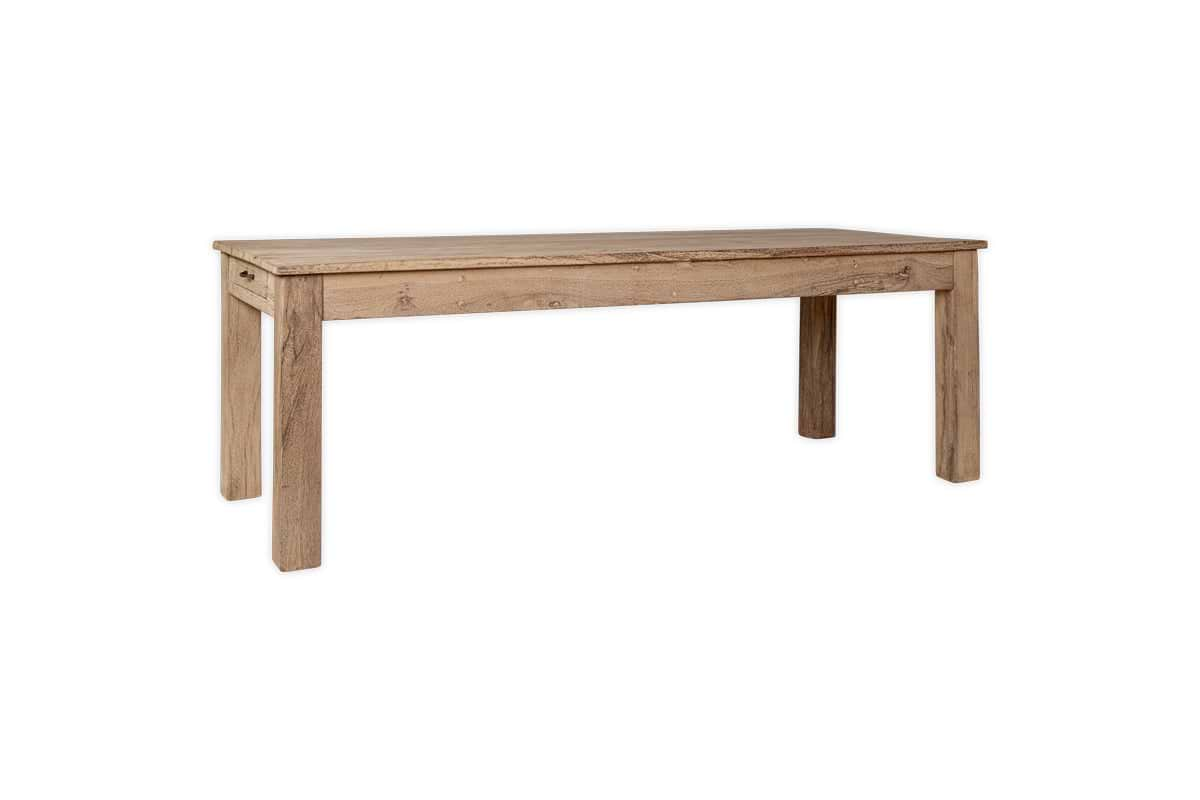 Fioni Reclaimed Wood Dining Table - Natural - Large-nkuku