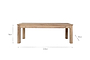 Fioni Reclaimed Wood Dining Table - Natural - Large-nkuku