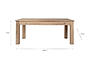 Fioni Reclaimed Wood Dining Table - Natural - Small-nkuku