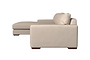 Guddu Grand Left Hand Chaise Sofa - Recycled Cotton Airforce