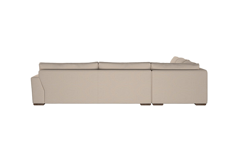 Guddu Grand Left Hand Corner Sofa - Recycled Cotton Thunder
