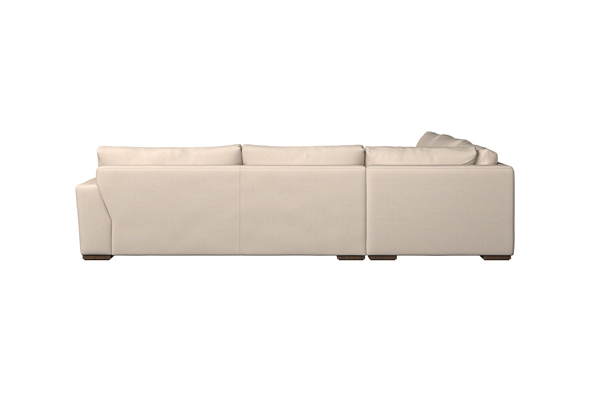 Guddu Grand Right Hand Corner Sofa - Recycled Cotton Airforce