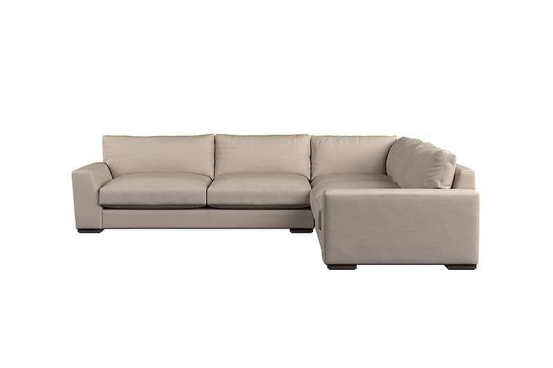 Guddu Large Right Hand Corner Sofa - Recycled Cotton Horizon