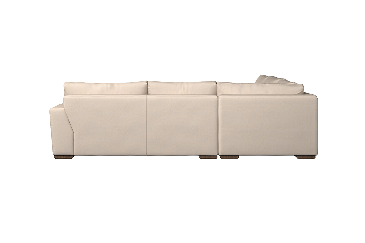 Guddu Large Right Hand Corner Sofa - Recycled Cotton Airforce