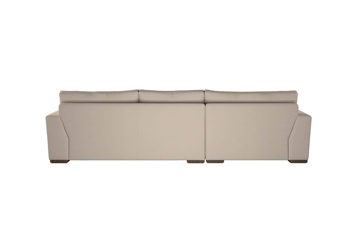 Guddu Medium Left Hand Chaise Sofa - Recycled Cotton Fatigue