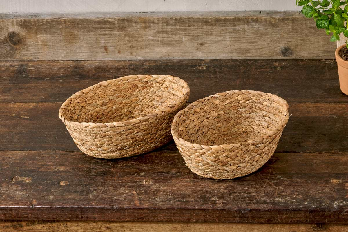 Giti Bread Baskets - Natural (Set of 2)-nkuku