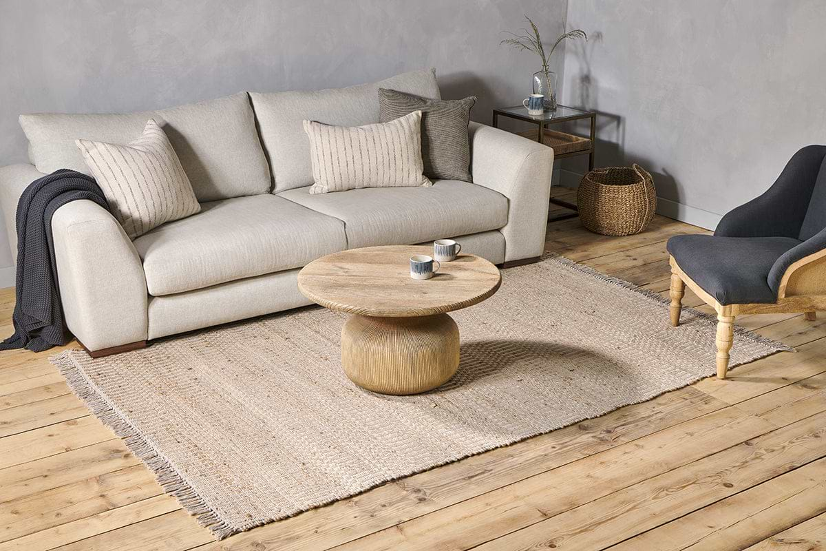 Gitika Cotton & Hemp Rug - Natural-nkuku