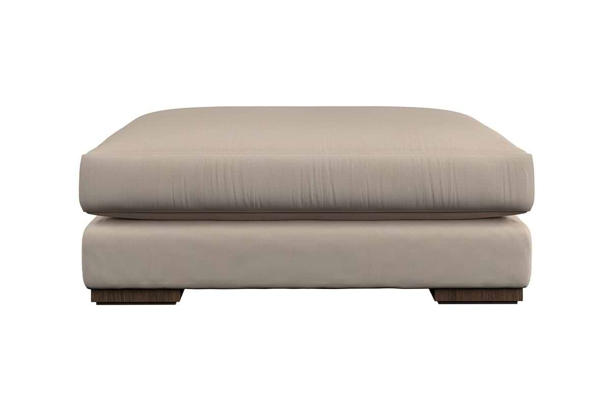 Guddu Grand Footstool - Brera Linen Espresso-nkuku