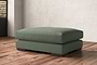 Guddu Grand Footstool - Brera Linen Jade-nkuku