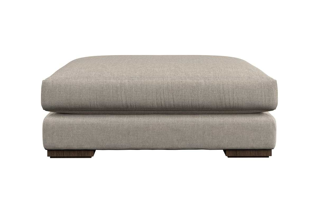 Guddu Grand Footstool - Brera Linen Natural-nkuku