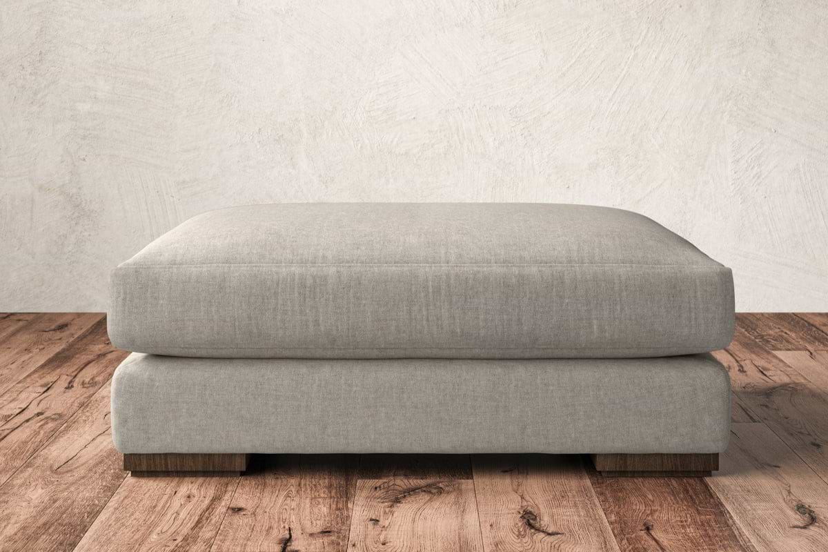 Guddu Grand Footstool - Brera Linen Natural-nkuku