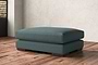 Guddu Grand Footstool - Recycled Cotton Airforce-nkuku