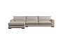 Guddu Grand Left Hand Chaise Sofa - Brera Linen Charcoal-nkuku