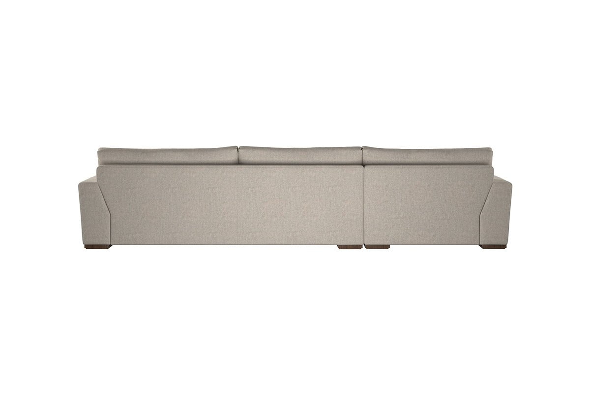 Guddu Grand Left Hand Chaise Sofa - Brera Linen Pebble-nkuku