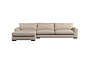 Guddu Grand Left Hand Chaise Sofa - Recycled Cotton Airforce-nkuku