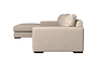 Guddu Grand Left Hand Chaise Sofa - Recycled Cotton Airforce-nkuku