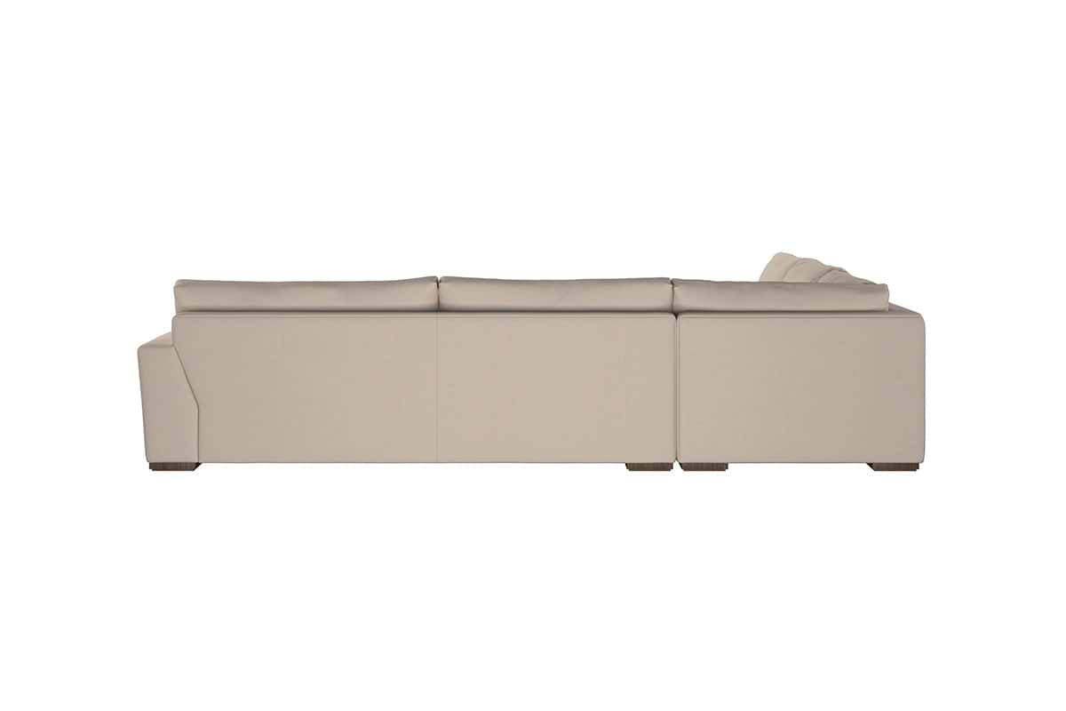 Guddu Grand Left Hand Corner Sofa - Recycled Cotton Mocha-nkuku