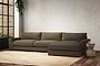 Guddu Grand Right Hand Chaise Sofa - Brera Linen Chestnut-nkuku