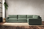 Guddu Grand Right Hand Corner Sofa - Brera Linen Jade-nkuku