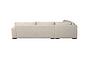 Guddu Grand Right Hand Corner Sofa - Brera Linen Natural-nkuku