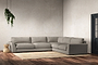 Guddu Grand Right Hand Corner Sofa - Recycled Cotton Flax-nkuku