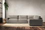 Guddu Grand Right Hand Corner Sofa - Recycled Cotton Flax-nkuku