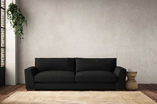 Guddu Grand Sofa - Brera Linen Charcoal-nkuku