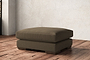 Guddu Large Footstool - Brera Linen Chestnut-nkuku