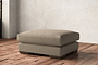 Guddu Large Footstool - Brera Linen Pebble-nkuku