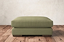 Guddu Large Footstool - Brera Linen Sage-nkuku