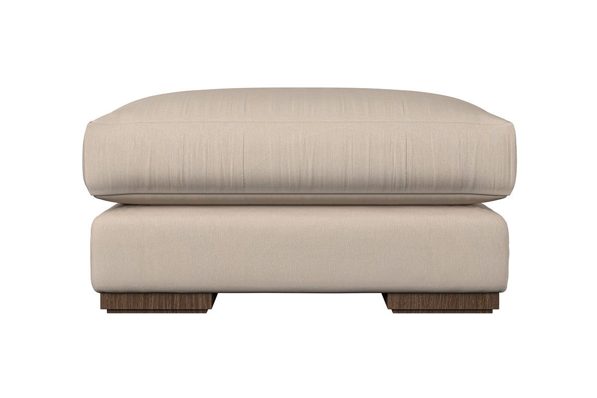 Guddu Large Footstool - Recycled Cotton Fatigue-nkuku