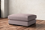 Guddu Large Footstool - Recycled Cotton Lavender-nkuku