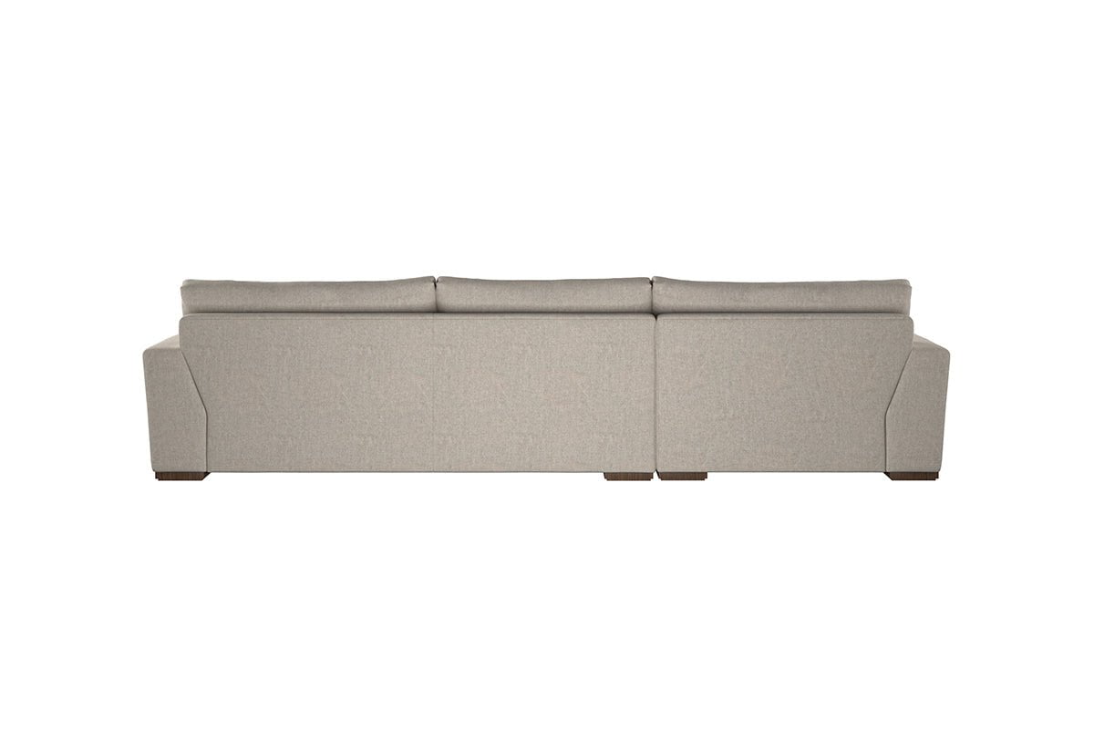 Guddu Large Left Hand Chaise Sofa - Brera Linen Charcoal-nkuku