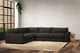 Guddu Large Left Hand Corner Sofa - Brera Linen Espresso-nkuku