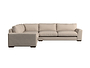 Guddu Large Left Hand Corner Sofa - Recycled Cotton Flax-nkuku