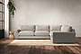 Guddu Large Right Hand Corner Sofa - Brera Linen Natural-nkuku