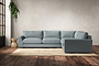 Guddu Large Right Hand Corner Sofa - Recycled Cotton Horizon-nkuku
