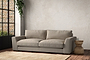 Guddu Large Sofa - Recycled Cotton Stone-nkuku