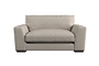 Guddu Love Seat - Brera Linen Espresso-nkuku