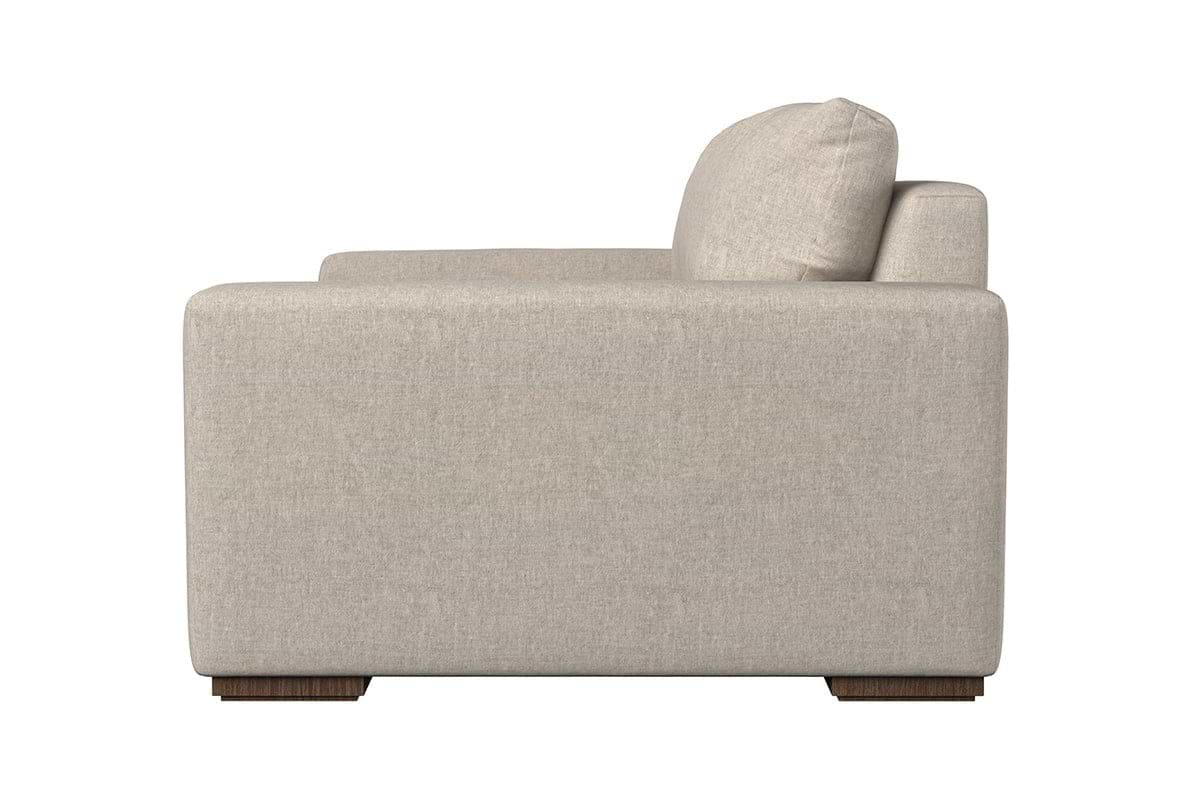 Guddu Love Seat - Brera Linen Granite-nkuku