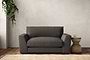 Guddu Love Seat - Brera Linen Granite-nkuku