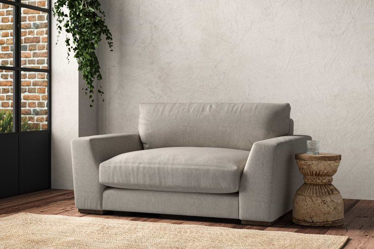 Guddu Love Seat - Brera Linen Natural-nkuku