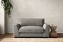 Guddu Love Seat - Brera Linen Smoke-nkuku