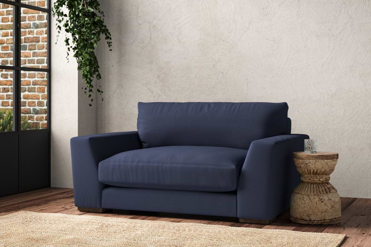 Guddu Love Seat - Recycled Cotton Navy-nkuku