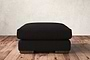 Guddu Medium Footstool - Brera Linen Charcoal-nkuku