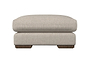 Guddu Medium Footstool - Brera Linen Pebble-nkuku