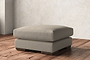 Guddu Medium Footstool - Recycled Cotton Stone-nkuku